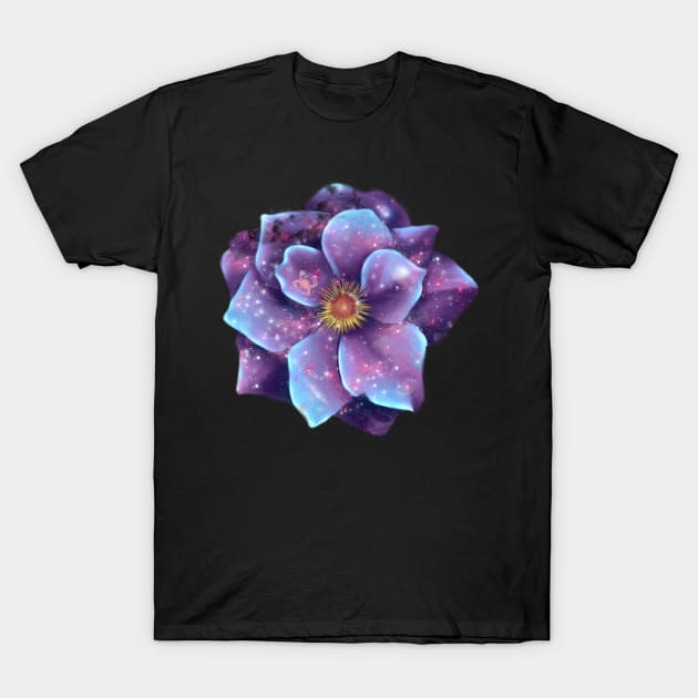 Galaxy in bloom T-Shirt by Relentlessartist